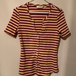 Maeve by Anthropologie striped teeshirt